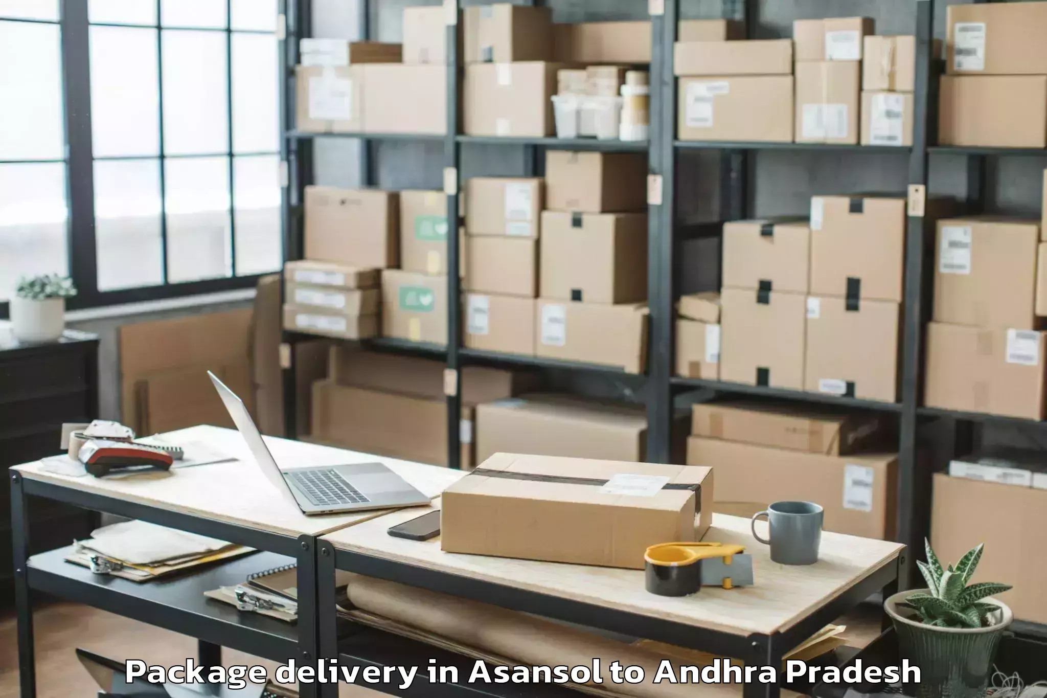 Asansol to Amaravati Package Delivery Booking